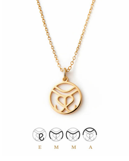 Collier monogramme sur mesure